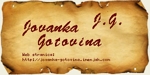 Jovanka Gotovina vizit kartica